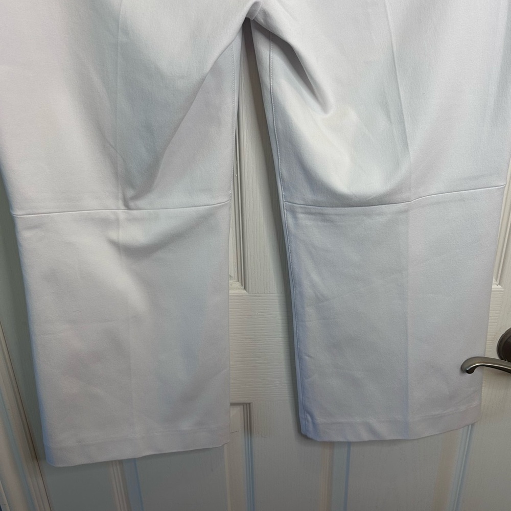 🤍”SPANX” NWT Women's 1X Petite Crisp White Flat Front Capris w/ Back Pockets - Picture 5 of 14